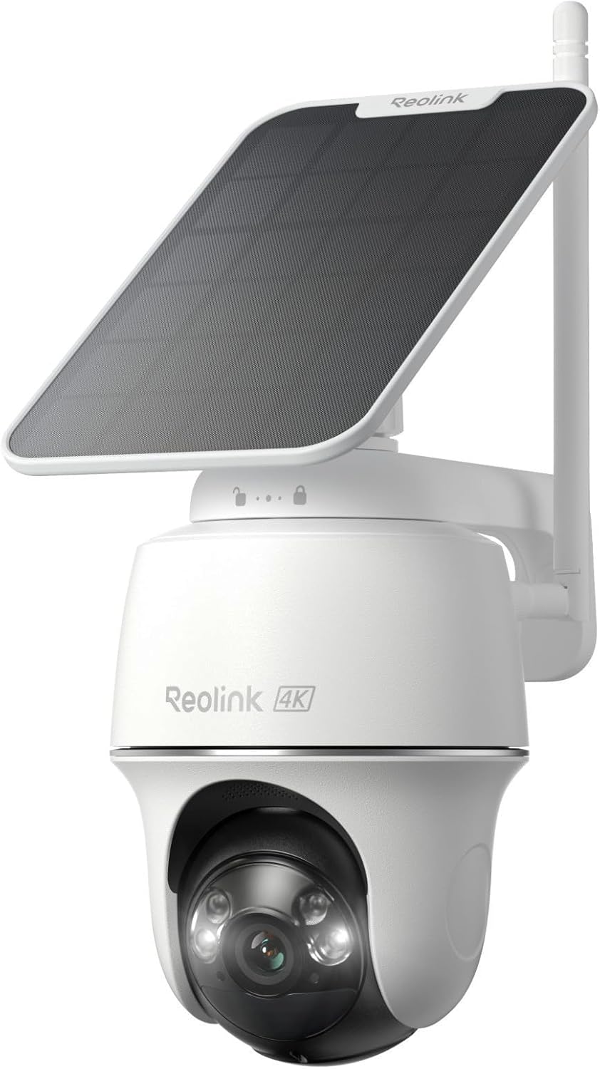 Home Security Cameras No Subscription - Bezprzewodowa zewnętrzna kamera bezpieczeństwa 4K zasilana