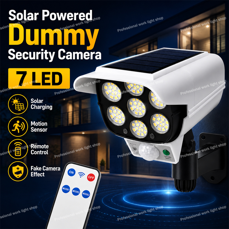 Home Yard Security Cameras - Lampa solarna LED z czujnikiem ruchu,