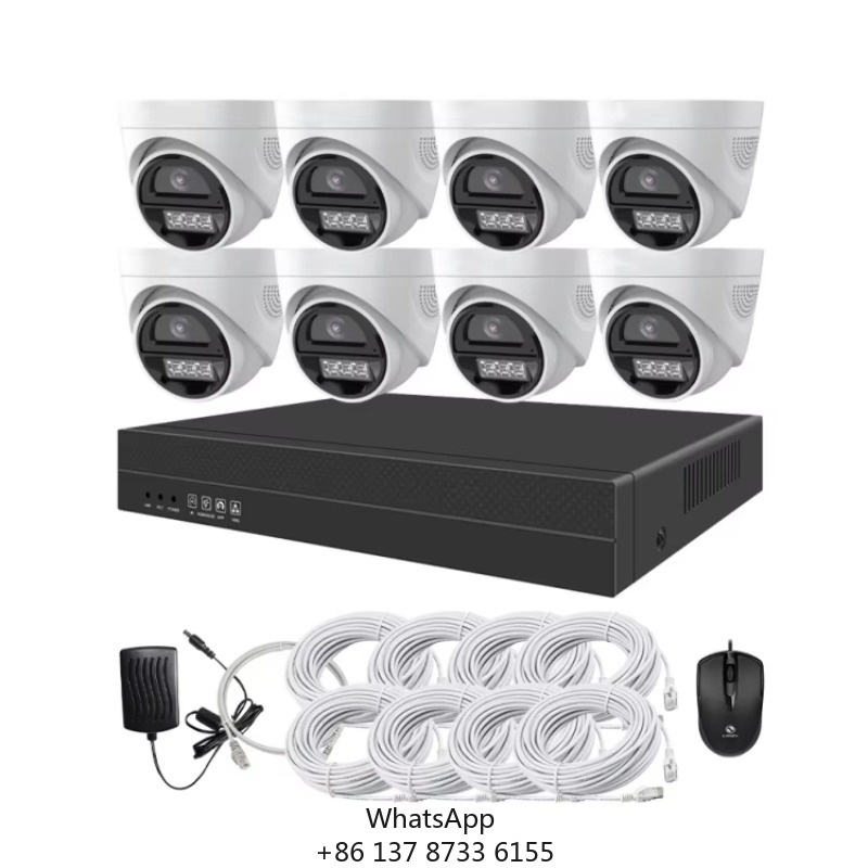 Home Security Systems - Zestaw kamer CCTV 4-kanałowy 8-kanałowy Full