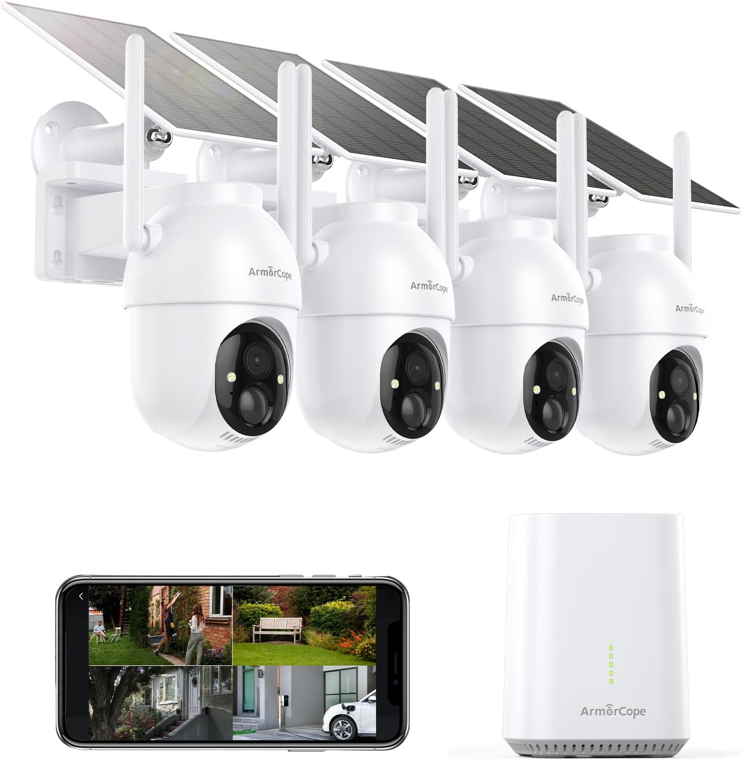 Home Security Cameras No Subscription - Bezprzewodowe kamery bezpieczeństwa do użytku zewnętrznego,