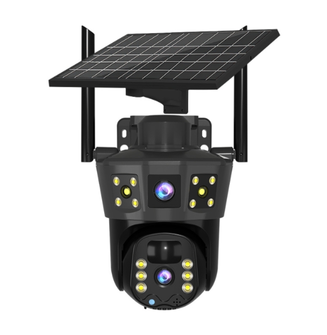 Home Yard Security Cameras - Kamera bezpieczeństwa solarna z panelem słonecznym,