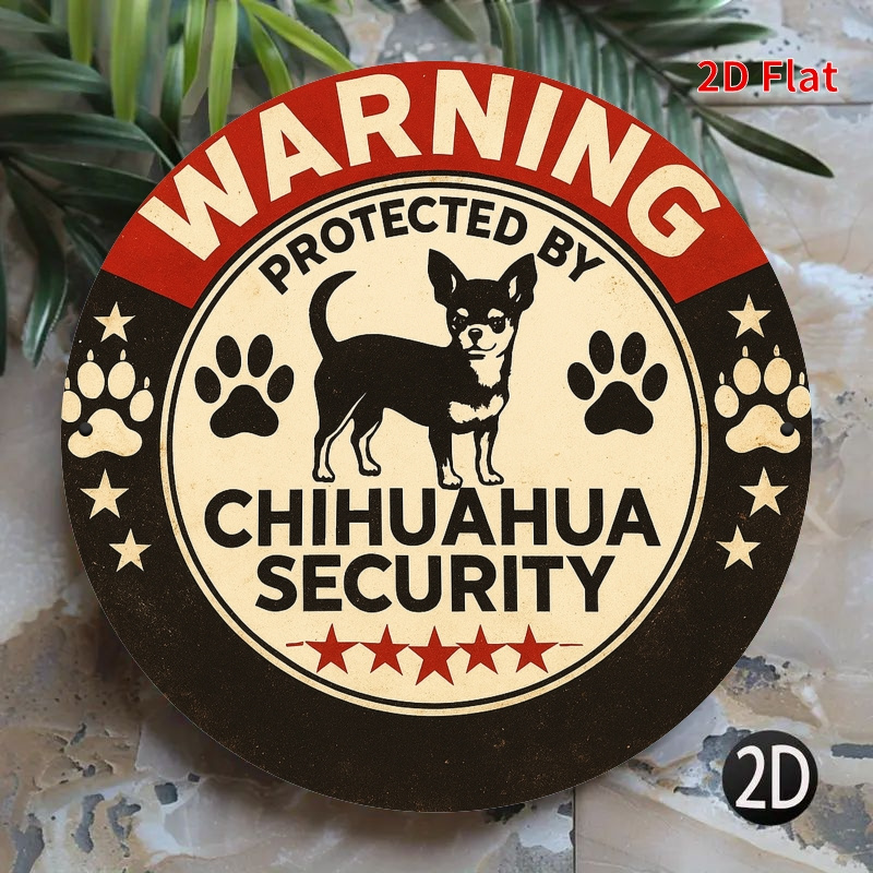 Home Security Bars - Ostrzeżenie: Chronione przez Chihuahua Security -