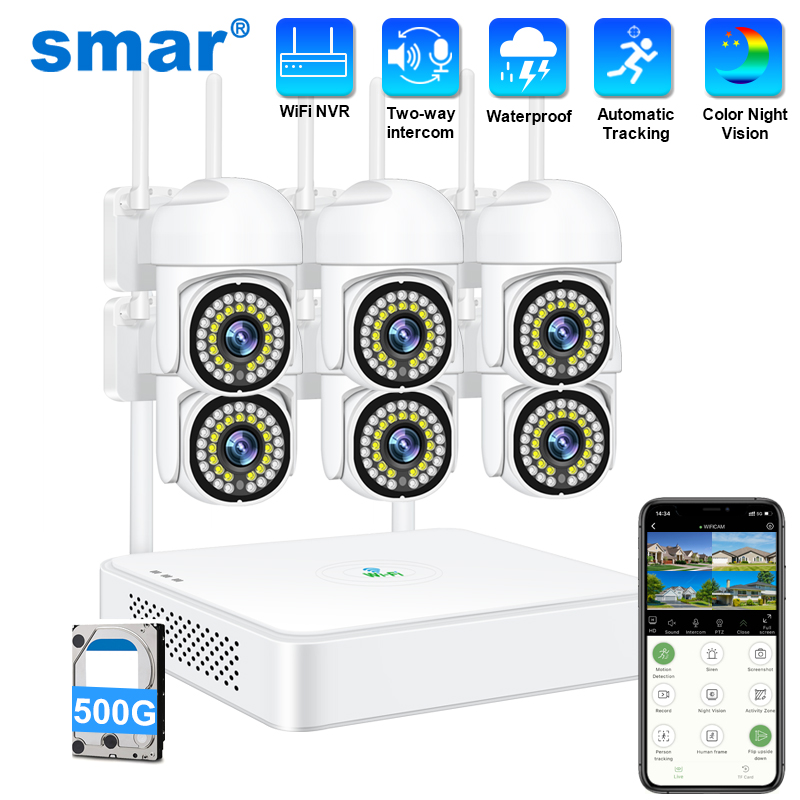 Home Security Ultimate - Bezprzewodowy system kamer bezpieczeństwa CCTV Smar