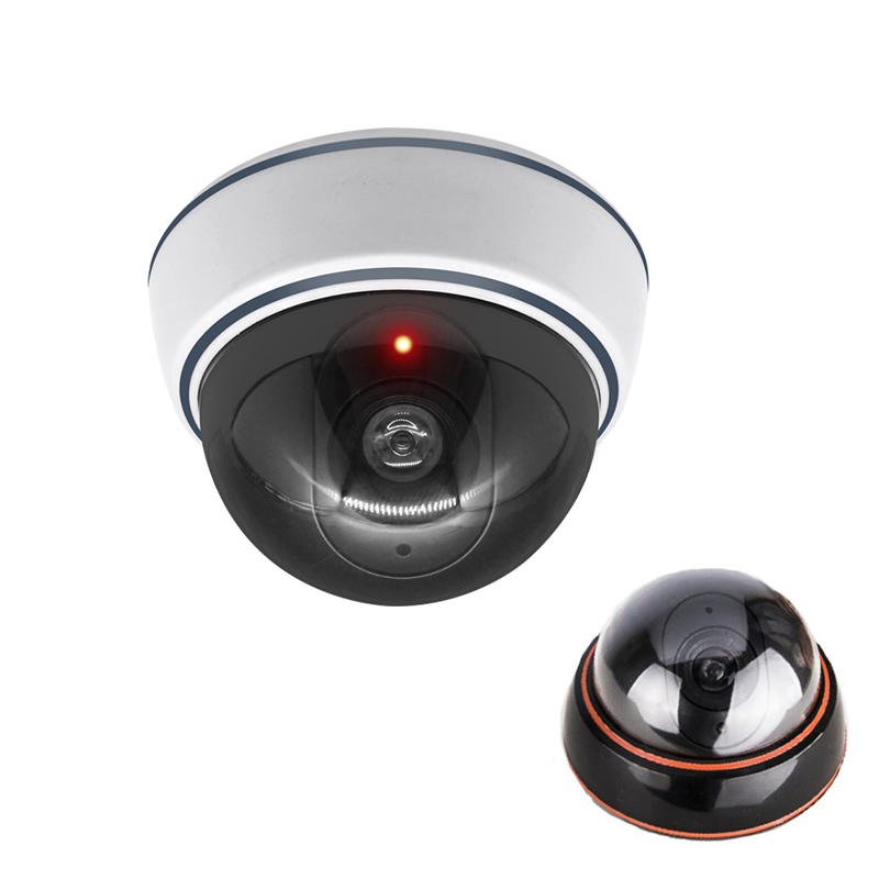 Home Security Ultimate - Kreatywna czarno-biała fałszywa kamera kopułkowa symulacja