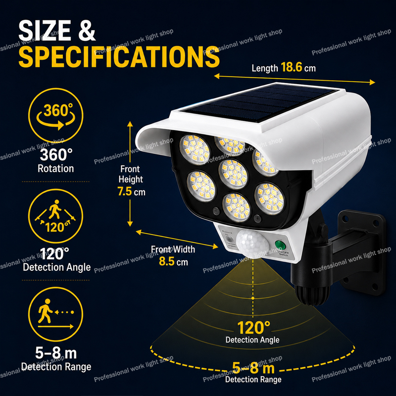 Lampa solarna LED z czujnikiem – Home Yard Security Cameras recenzja i cena