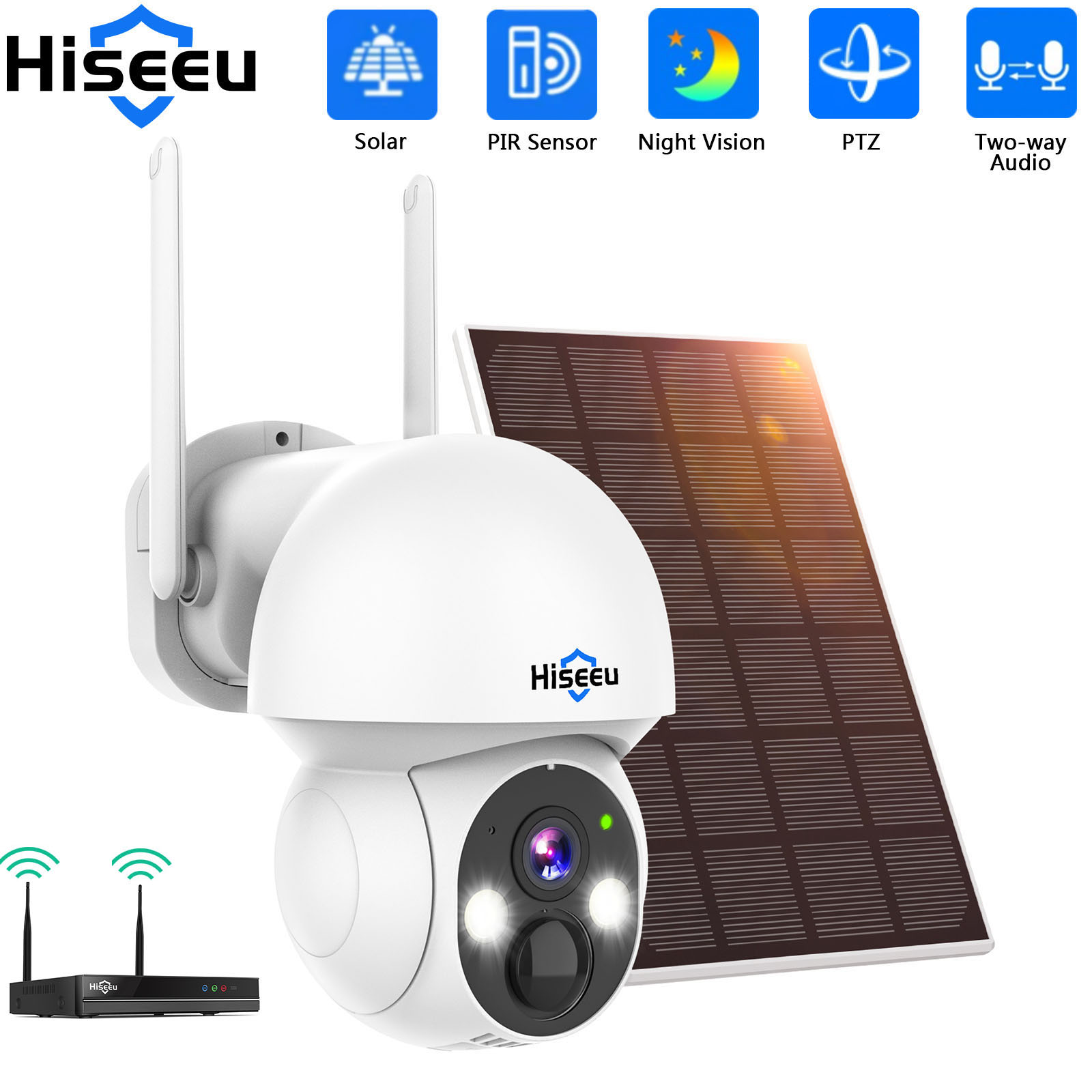 Hiseeu 2K 4MP WIFI PTZ Solar I – Home Security Wifi Camera recenzja i cena