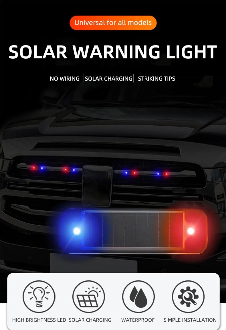 Mini LED Solar Power Car Warni – Home Security Wireless recenzja i cena