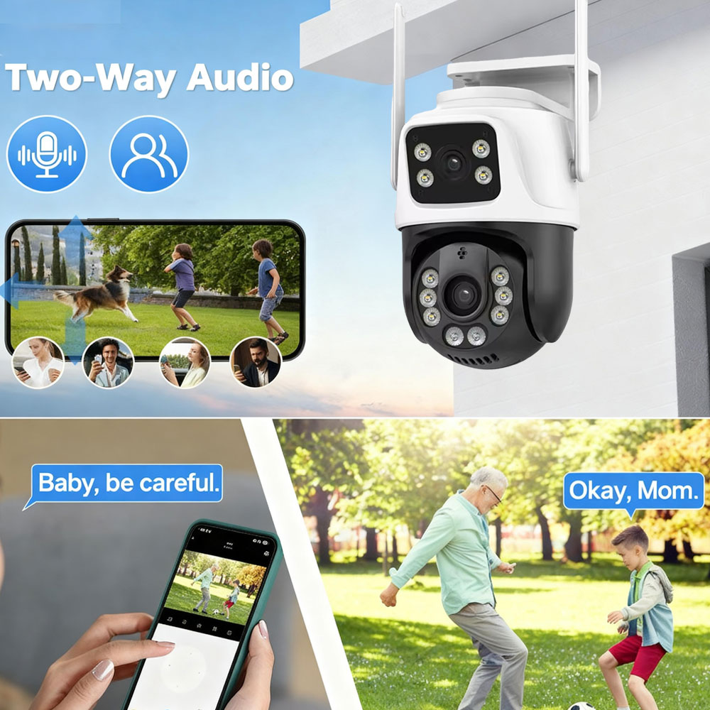 Kamera bezpieczeństwa WiFi PTZ – Home Yard Security Cameras recenzja i cena