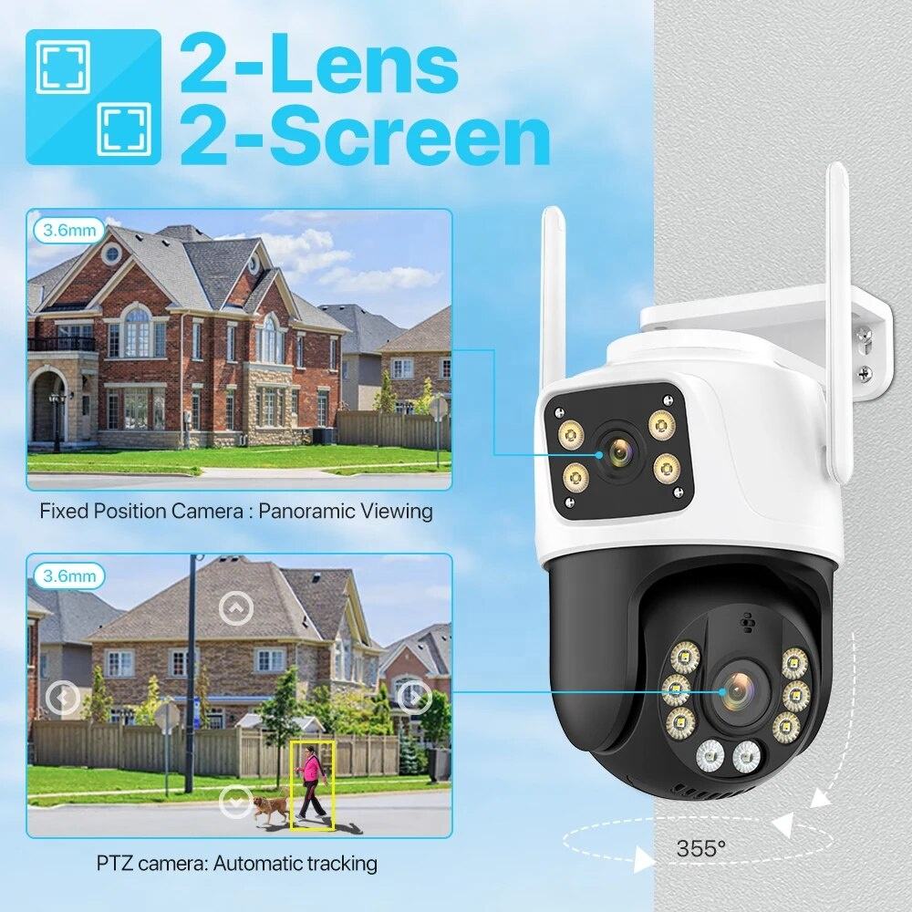 Kamera bezpieczeństwa WiFi PTZ – Home Yard Security Cameras recenzja i cena