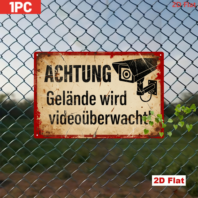 CIFBUY Vintage Znak Ostrzegawc – Home Yard Security Cameras recenzja i cena