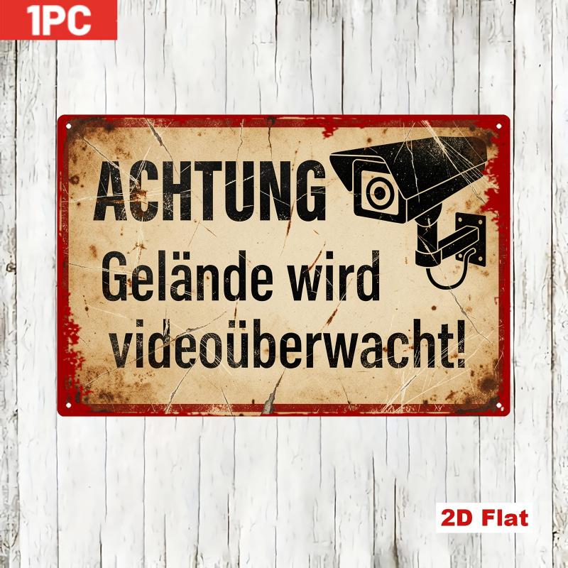 CIFBUY Vintage Znak Ostrzegawc – Home Yard Security Cameras recenzja i cena