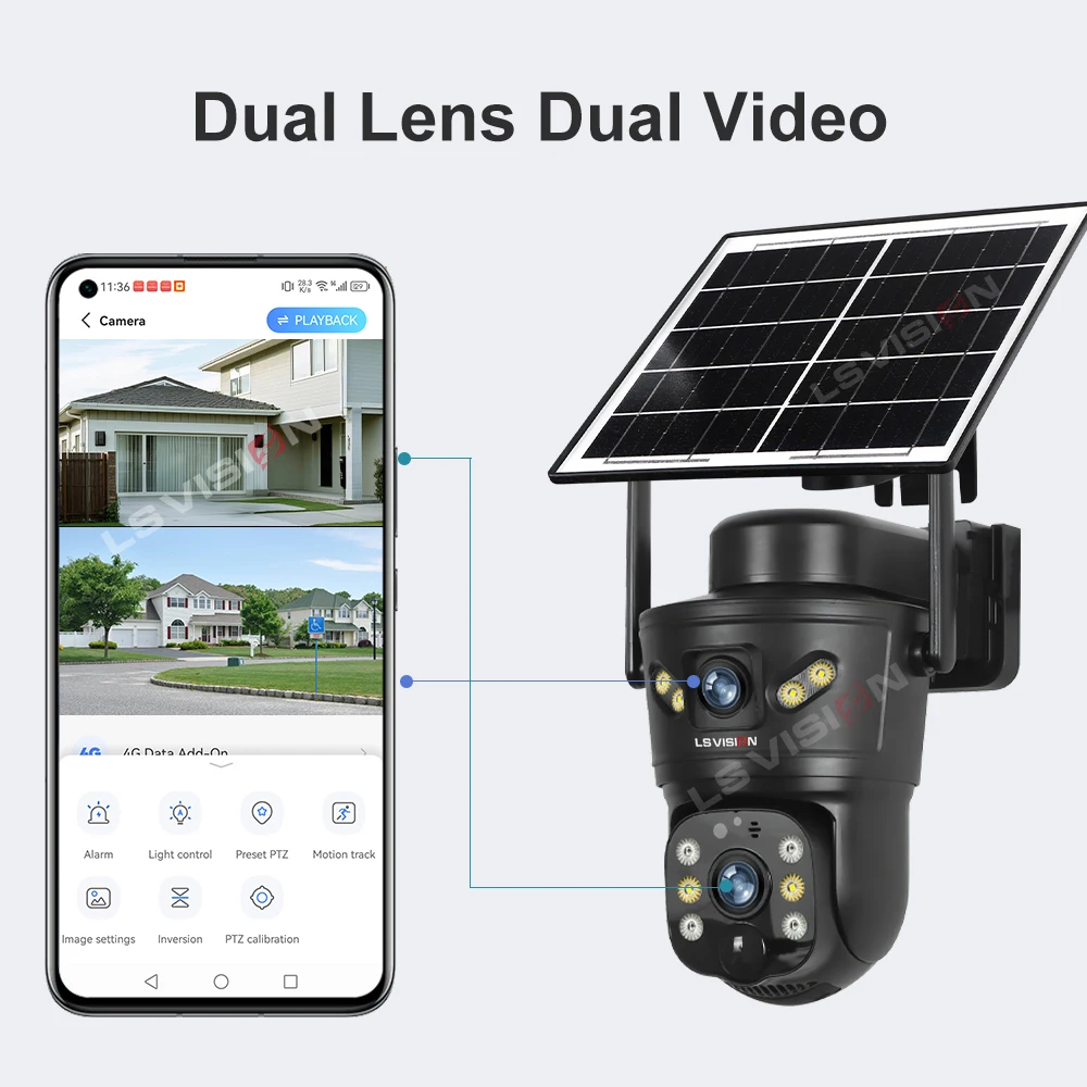 LS VISION 8MP 4G kamera słonec – Home Security Wifi Camera recenzja i cena
