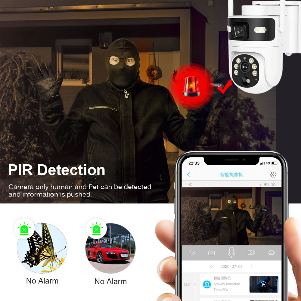 Bezprzewodowa zewnętrzna kamer – Home Yard Security Cameras recenzja i cena