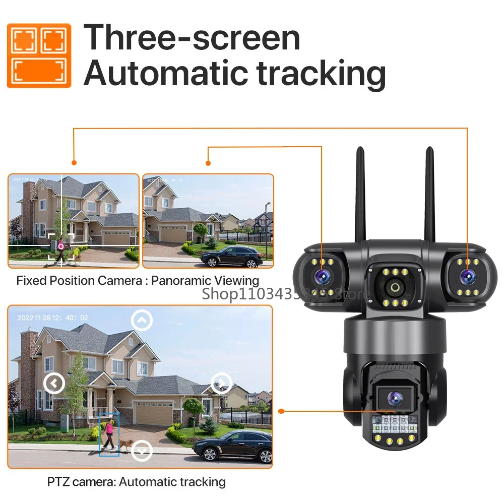 Trzyobiektywowa kamera monitor – Home Yard Security Cameras recenzja i cena