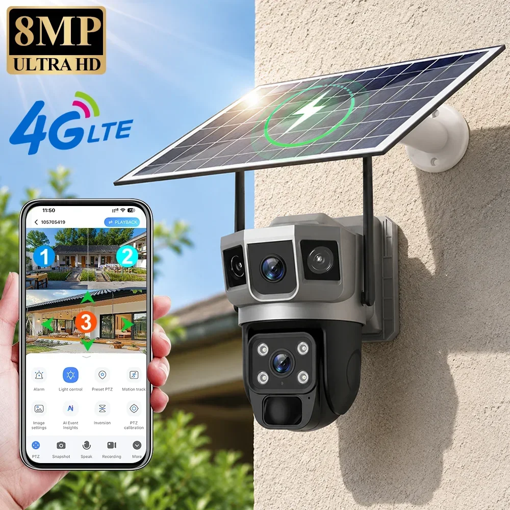 Kamera V380 4K z trzema ekrana – Home Security Ultimate recenzja i cena