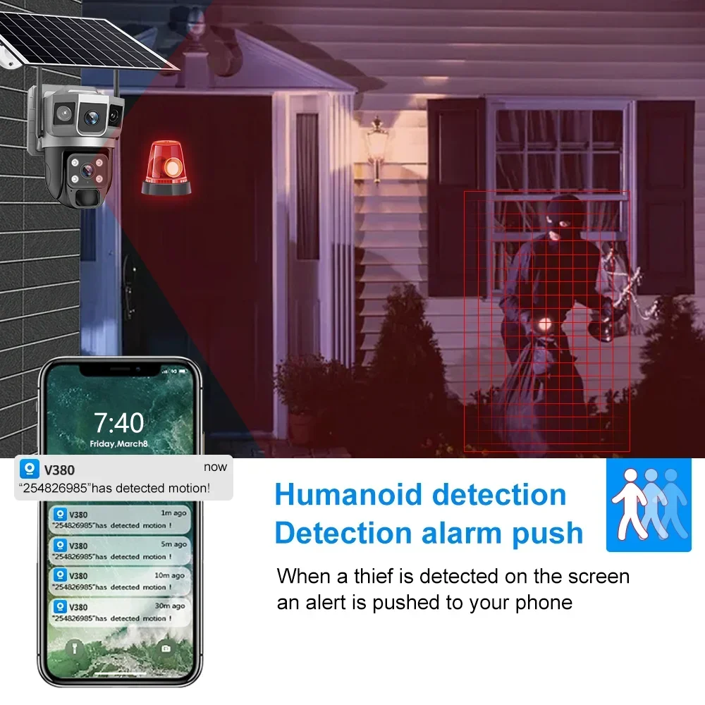 Kamera V380 4K z trzema ekrana – Home Security Ultimate recenzja i cena