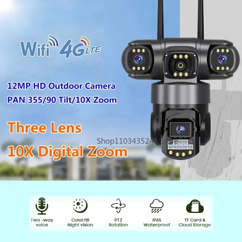 Kamera bezpieczeństwa 360° z 3 – Home Yard Security Cameras recenzja i cena