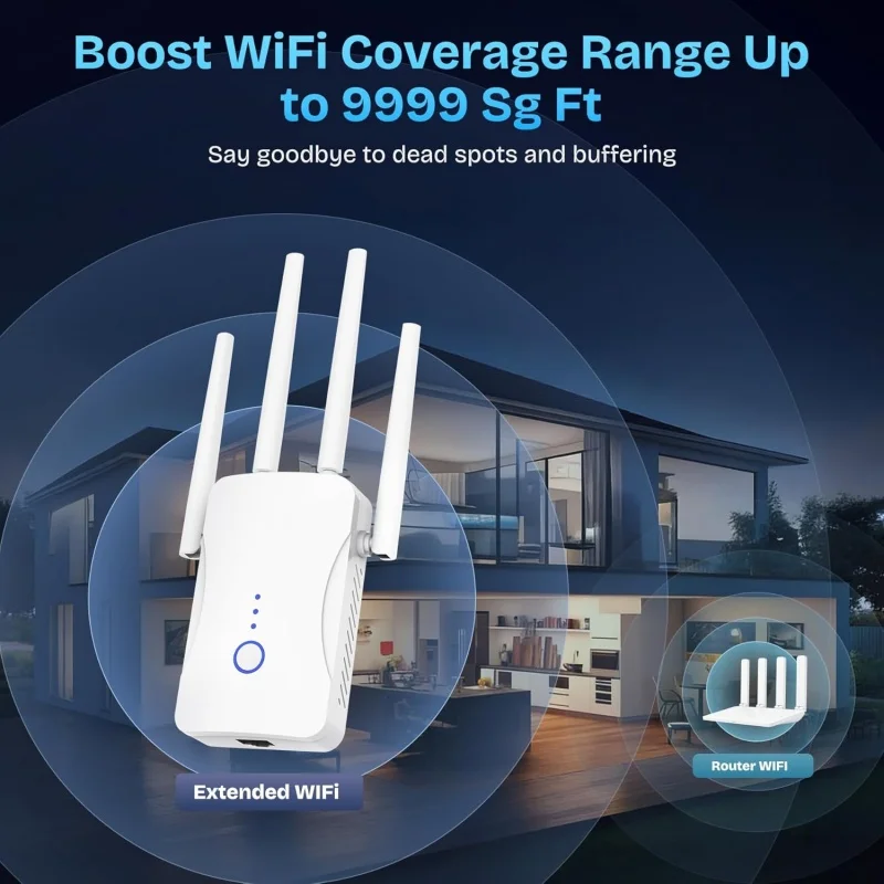 Wzmacniacz sygnału WiFi Dual B – Home Security Wireless recenzja i cena