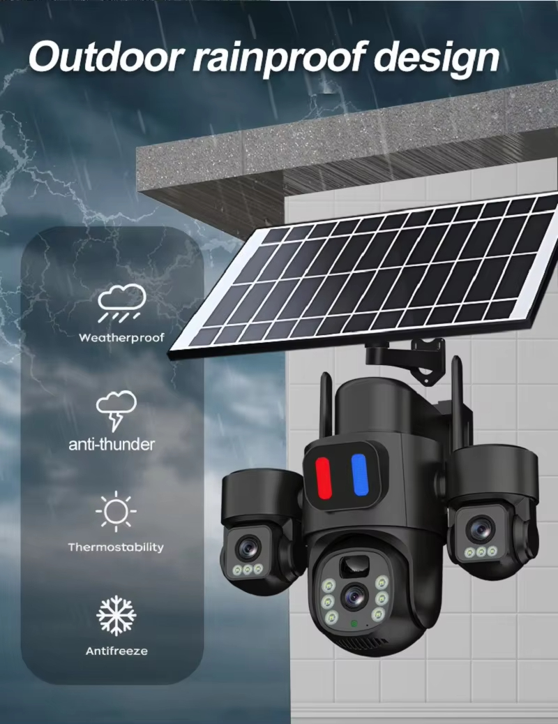 Zewnętrzna kamera solarna PTZ  – Home Security Wifi Camera recenzja i cena